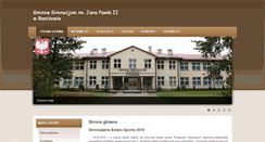 Desktop Screenshot of gimnazjum.ranizow.org